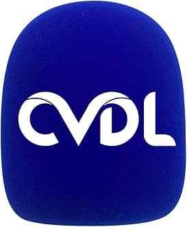 Customized Flocking Microphone Sponge Printing Logo Covers Mic Windscreen Foam Windshield For RODE VIDEOMIC GO II (Blue)