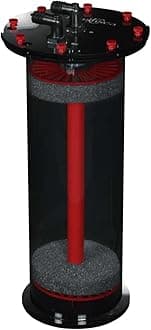 Red 6-18 Filter Media Chamber Reactor for Aquarium | High Media Volumes with Evenly Distributed Flow Maximize Water Media Contact Time for Freshwater & Saltwater Marine Reef Fish Tank