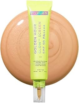 Golden Hour Glow Sunscreen Spf 50 Pa++++ Dewy Glow & Bright Skin| Vitamin C Rich-10% Kakadu Plum & Peptides| Winter Sunscreen Moisturizer for Women & Men|Lightweight & Non Greasy, Uv & Blue Light Protection|Dry & All Skin Types - 40G