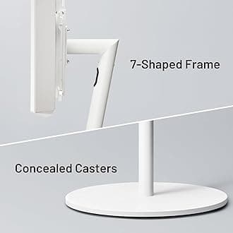 WALL Seven Stand A2 High Type | Minimalist Rolling TV Stand for 24–55 Inch | Satin Black | Portable, Space Saving, Height Adjustable | for Living Room and Bedroom | Japan-Engineered Design