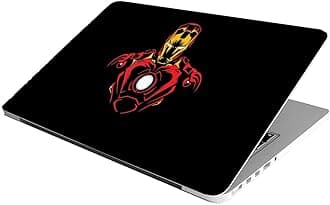 Laptop Skin Stickers HD Quality Sticker for Laptops Upto 15.6" Compatible with Apple/Dell/HP/Lenovo/Acer/Asus/Sony (Dustproof|Waterproof|Scratchproof|Reusable) - Iron Man EDS1