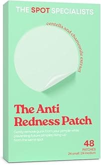 The Anti Redness Patch (48 Patches) | Bespoke Formula Pimple Patches for Face | Gentle on Skin, Tough on Redness | Results After 6 Hours | Strategically Curated Ingredients | Created By Dermatologists