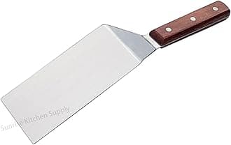 SUNRISE 6" X 3" Turner/Spatula with Flexible Blade for Griddle/Grill/BBQ