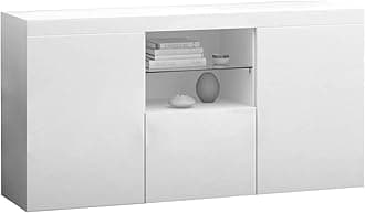Panana Modern Hight Gloss Front Livingroom Cabinet with 3 Door, RBG LED Cupbo...