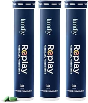 Kindly Replay For Vitality & Prolong Release Tablets | 90 Count | Muira Puama (Libido Booster) | Supplements For Men | Ayurvedic Formula With Nicotinamide, Ginkgo Biloba & Momordica | Performance
