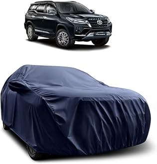 Heavy-Duty Car Cover for Compatible with Toyota Fortuner (2009 to 2025 All Models) Deluxe Car Protection Cover – Waterproof & UV-Resistant All-Season Exterior Protection