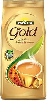 Tata Tea Gold | Assam Teas With Gently Rolled Aromatic Long Leaves | Rich & Aromatic Chai | Black Tea | 250 Grams