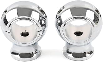 Newsmarts Motorcycle 32mm Handlebar 1.25" Clamp Fat Risers Mount for Harley for Softail Pro Street Breakout for Touring Road Glide/King CNC Chrome