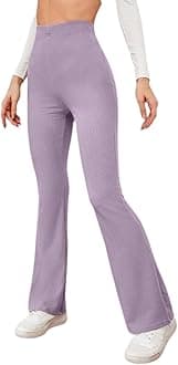 DHRUVI TRENDZWomen’s High Waist Joggers – Relaxed Fit Straight Leg Casual Pants | Stretchable Trousers for Travel, Lounge & College Wear