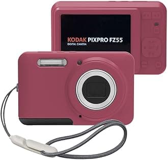 Case for Kodak PIXPRO FZ55 Case, Soft Silicone for Kodak PIXPRO FZ55 - Anti-Scratch Slim Fit Lightweight Protective - Red