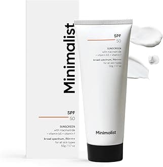 Minimalist Sunscreen SPF 50 Lightweight, No White Cast, Broad Spectrum PA ++++, Acne Safe| For Men & Women, 50 g (Pack of 1)