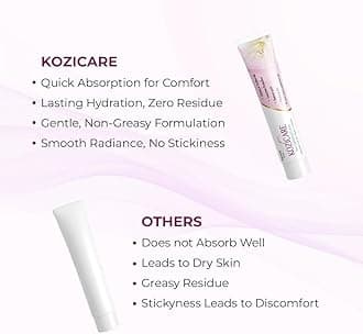 Kozicare Skin Lightening Cream - 15gm (Pack of 50)| Enriched with Kojic Acid, Alpha Arbutin, Glutathione, Niacinamide and Vitamin C | Best for Melasma, Pigmentation, Acne Scars, Dark/Age Spots