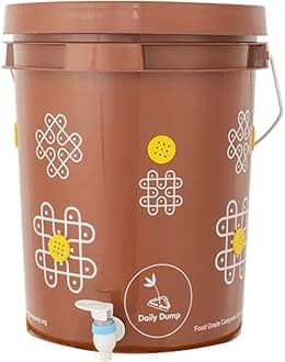 Chomp Single Aerobic Compost Bin (20 L x 1) I Easy & Smell-Free l for Starting Composting I Also Used for Storing and Maturing Compost (Manure)