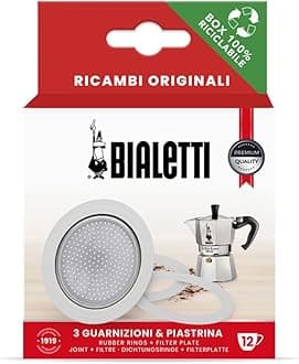 Bialetti 3 GASKET + 1 FILTER 12 CUPS
