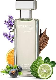 Eternal Love Eau De Parfum for Men | Travel Size | Fresh, Cool & Energizing Scent | Long-Lasting Perfume | Woody EDP for Man | Gift for Him | 50ml