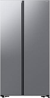 Series 6 American Style Fridge Freezer, Features SpaceMax and AI Energy Mode , Gentle Silver Matte, Model: RS57DG400EM9EU