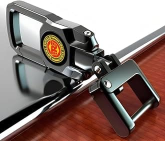 Greenworld™ Dual Side Logo Keychain Compatible with Royal Enfield key Hunter 350 Bullet Metior Classic