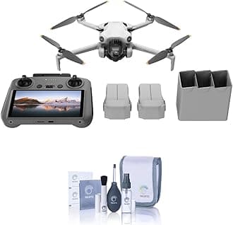DJI Mini 4 Pro Drone Fly More Combo Plus With High Capacity Batteries, Bundle with Cleaning Kit
