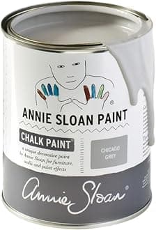 Annie Sloan Chalk Paint® (Chicago Grey, 1 Litre/33.8 Fl Oz) a unique decorative paint for furniture, cabinets and home décor with no sanding or priming