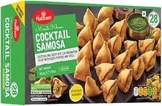 Haldiram's Cocktail Samosas 28pcs | 650G | Samosas | Ready to Eat | 100% Fresh | Indian Origin - B1G1