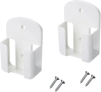 2 Pack Remote Control Holder Rack Wall Mounted Air Condition TV Remote Storage Box Organizer, Wall-Mounted Organizer Self Adhesive Media Storage Box Case for Air Conditioner Controller - White
