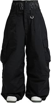 Men Women Baggy Snowboard Pants Ski Snow Pants Insulated Waterproof Winter Outdoor Loose Fit