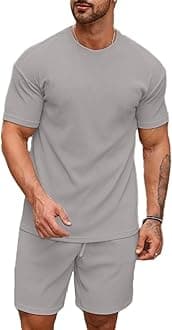 Men's Premium Cotton Blend Pyjama Set || Stylish Round Neck T-Shirt and Shorts || Casual Night Suit Wear Set for Man