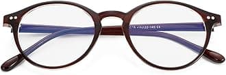 Gleyemor Blue Light Glasses for Men Women, Vintage Round Frame Computer Eyeglasses