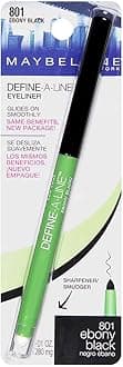 Maybelline Define-A-Line Eyeliner, Ebony Black [801], 1 ea (Pack of 2)