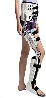 Knee Support Brace,Hip Knee Ankle Foot Orthosis Leg Fracture, Lower Limb Paralysis, Hip Walking Fixed With Walking Boots Brace Knee Surgery Ligament Support