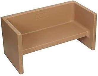 Children's Factory Adapta-Bench, CF910-057 Almond, Kids Flexible Seating, Classroom, Preschool and Daycare Furniture, Indoor or Outdoor Toddler Chairs