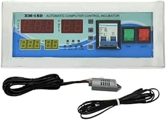 TM&W Egg Incubator Accessories Controller W3001, w1209, m452, stc 1000, stc 3028, xm18 and xm18D Sensor Humidity Maker Useful to Built Big Size incubators (XM18D White)
