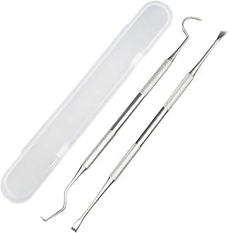 Professional Dental Tools, Langsum Stainless Steel Teeth Cleaning Tools for Dentist, Personal Using, Pets, Dental Hygiene Kit with Dental Scaler Pick, Tooth Tartar Scraper Remover and Storage Box