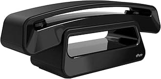 ePure Iconic - DECT Cordless Phone - Classic Design - Large Highly Legible Graphic Display - Handsfree - Call Barring - Black