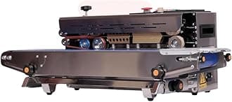 FR-900 Continuous Band Sealer ? Mild Steel Body, Heavy-Duty MS Horizontal Sealing Machine for Industrial Packaging