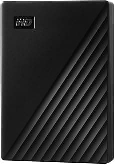 5TB My Passport Portable External Hard Drive, Black - WDBPKJ0050BBK-WESN