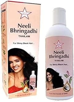 skm Neeli Bhringadhi Thailam Oil for Shiny Black Hair, 100ml pack of 2 (200, 2)