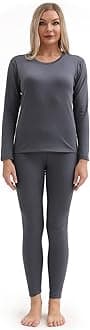 Thermal Underwear Women Ultra-Soft Long Johns Set Base Layer Skiing Winter Warm Top & Bottom