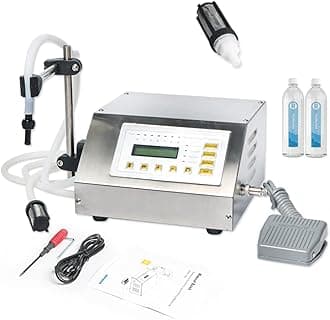 ZONEPACK Liquid Filling Machine Pump Numerical Filler Digital Control Drinks Water Alcohol Filler 5ml to 3500ml GFK160 (Machine With One Extra Filter)