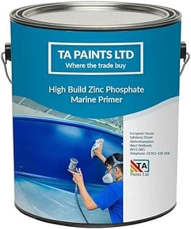 T A Paints Ltd Marine Boat Primer Anti Corrosive Universal PU Enemal Primer Multi Purpose Wood Metal Ply & Timber Above & Below Waterline Canal Boat Barge & Narrow Boat Paint 2.5 Litre Red Oxide
