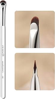Eyeliner Brush, Crescent-Shaped Eyeliner and Brow Brush - Effortlessly Create Perfect Eyeliner (187 curved eyeliner)