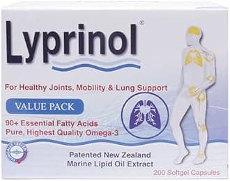 Pharma Lyprinol® Pcso-524® 200 Capsules New Zealand Green Lipped Mussel Extract Oil Joint Health Support & Mobility