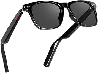 Smart Glasses Bluetooth Sunglasses for Men Women with Automatic Power On Off Open Ear Music Voice Assistant, Unisex Audio Intelligent Sunglasses Fits Smaller Faces, Great for Friends Family