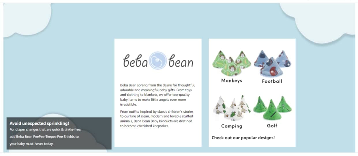 Beba Bean Washable cotton Pee-pee Teepees that shield baby boys pee during diaper changes. Makes a great add-on gift for a baby shower thanks to its fun, gift-ready store packaging. 5 pack. Fishing