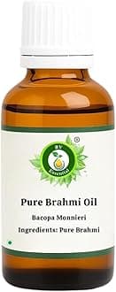 R V Essential Pure Brahmi Oil 50ml (1.69oz)- Bacopa Monnieri (100% Pure and Natural Rare Herb Series)