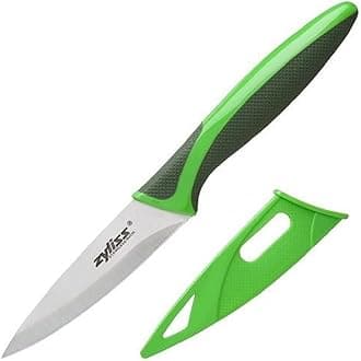 ZYLISS Paring Knife with Sheath Cover Stainless-Steel Green 31300