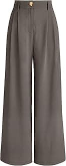 AUTOMET womens AUTOMET Wide Leg Dress Pants Modern