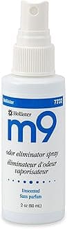 Special 1 Pack of 5 - M9 Odor Eliminator Spray 2 oz Unscented HOL7732 HOLLISTER INC.