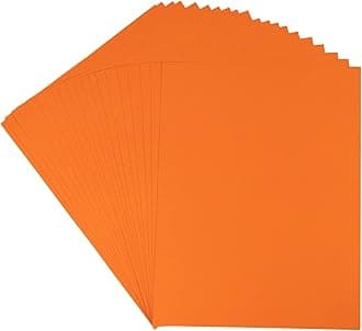 20 Sheets Colored Thick Paper Cardstock Blank for DIY Crafts Cards Making, Invitations, Scrapbook Supplies (Dark Orange, 8.5 x 11 inches)