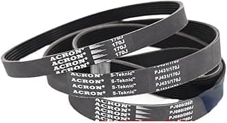 MYruN V-Belt Treadmill Belt Drive Belt 230J/PJ584 240J/PJ610 3/5Ribs Rubber Multi Groove Belt Multi Wedge Treadmill Motor Bike Fitness MYruN (Size : 280J-PJ711, Style : 1PC_11RIBS)